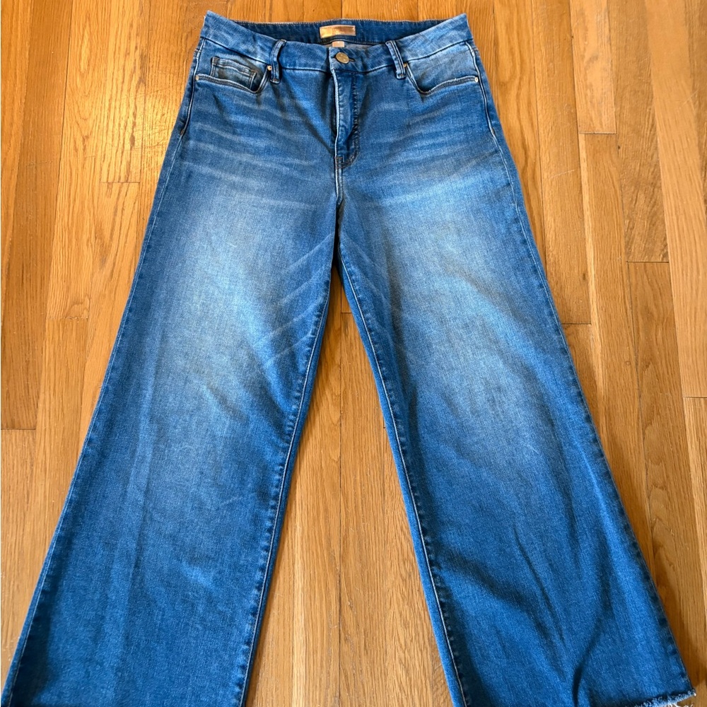 Women's Kut from the Kloth Meg Fab Ab Ankle Wide-Leg Jeans size 8